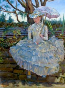 Voir le détail de cette oeuvre: Jeune femme au parasol